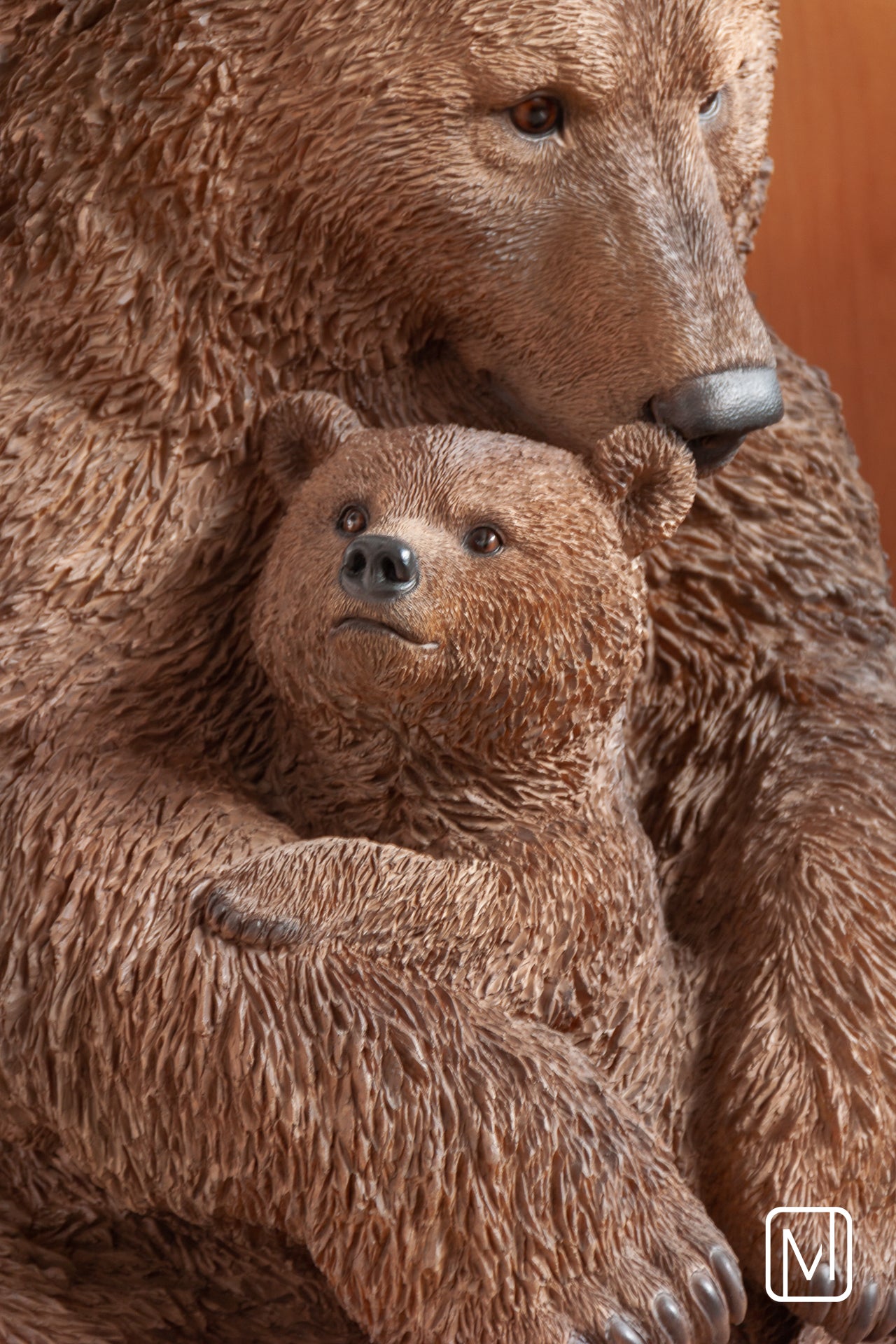 Escultura Ursa Com Filhote